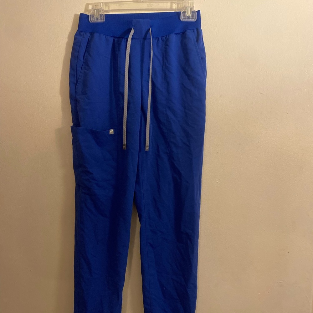 Fabletics Blue Straight Leg Scrub Pants